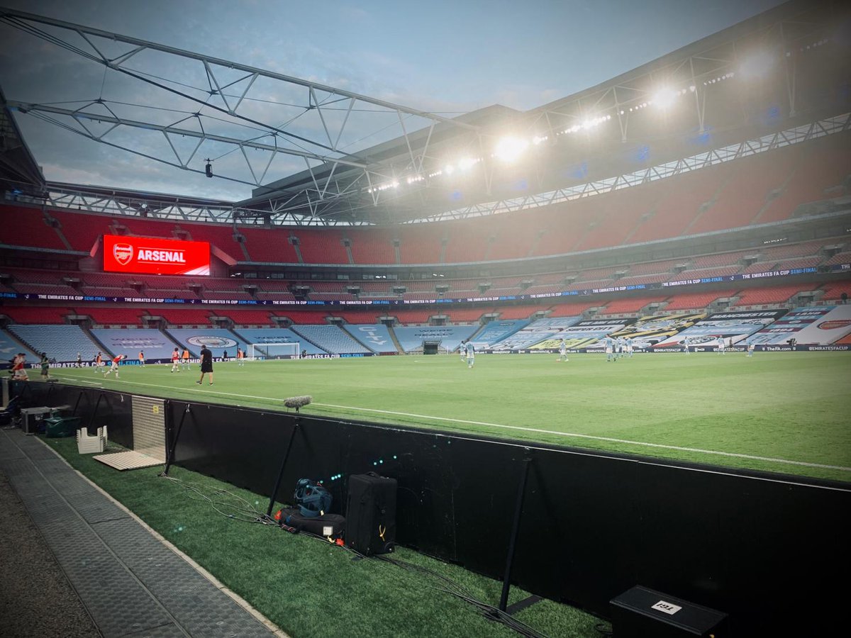 calrecaudio's tweet photo. It was great to see a @calrecaudio Apollo audio console in action at the #FACupSemiFinal @wembleystadium at the weekend.
Thanks to Richard Williams, Senior Audio Guarantee at #EuroMediaGroup / @TelegenicOB for sharing some behind the scenes photos at Wembley. https://t.co/G1Yho5aXLZ