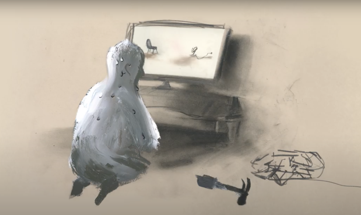 MuseumModernArt's tweet photo. Tala Madani animates her drawings to reflect on our current moment for her new Artist Project. Watch “FAN” on #MoMAMagazine: https://t.co/ZSEutjvuja https://t.co/6E6zjacbyk