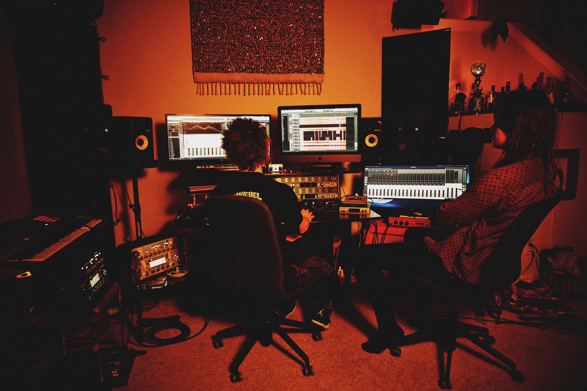 Pre-production on some new tracks today! ⚡️