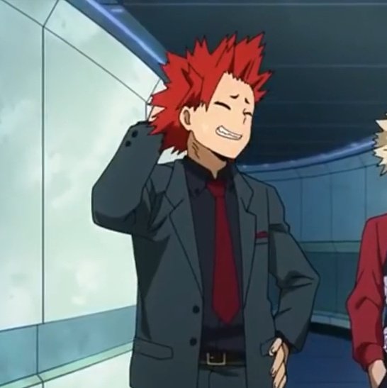 Kirishima thread but his teeth get sharper as you scroll 