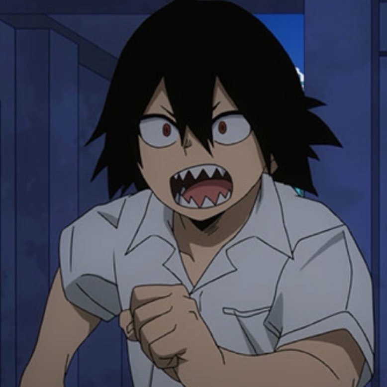 Kirishima thread but his teeth get sharper as you scroll 