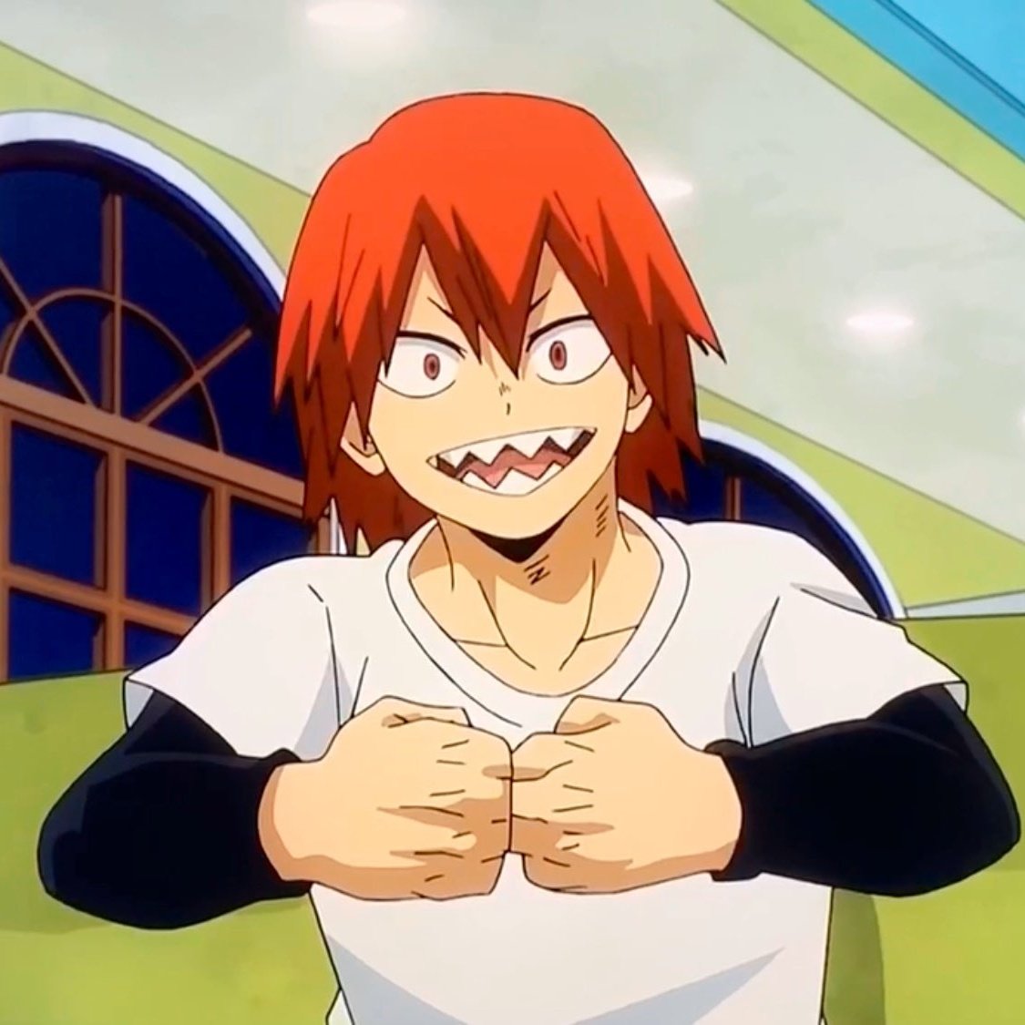 Kirishima thread but his teeth get sharper as you scroll 