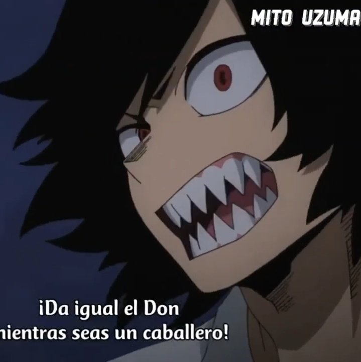 Kirishima thread but his teeth get sharper as you scroll 