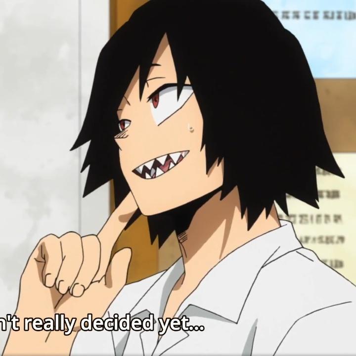 Kirishima thread but his teeth get sharper as you scroll 