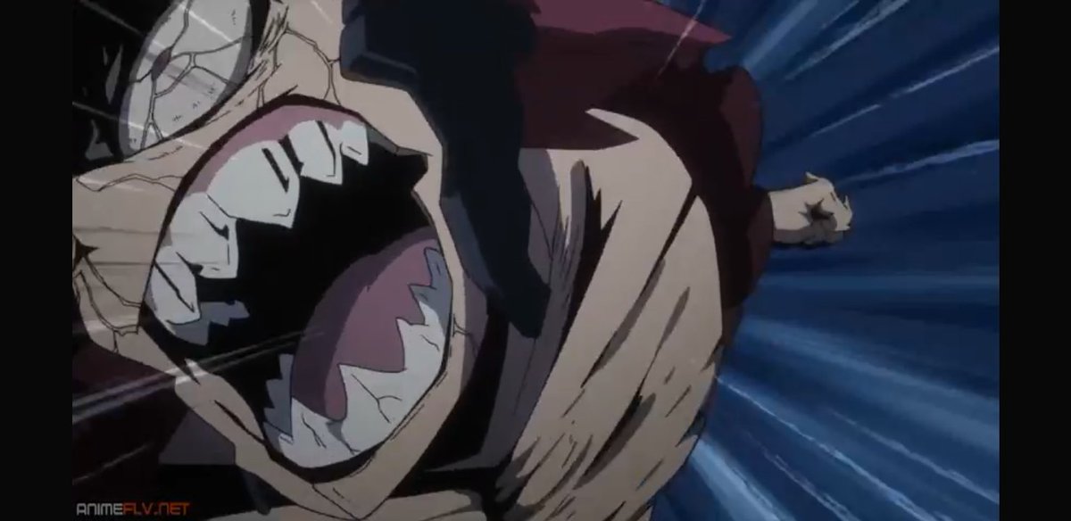 Kirishima thread but his teeth get sharper as you scroll 
