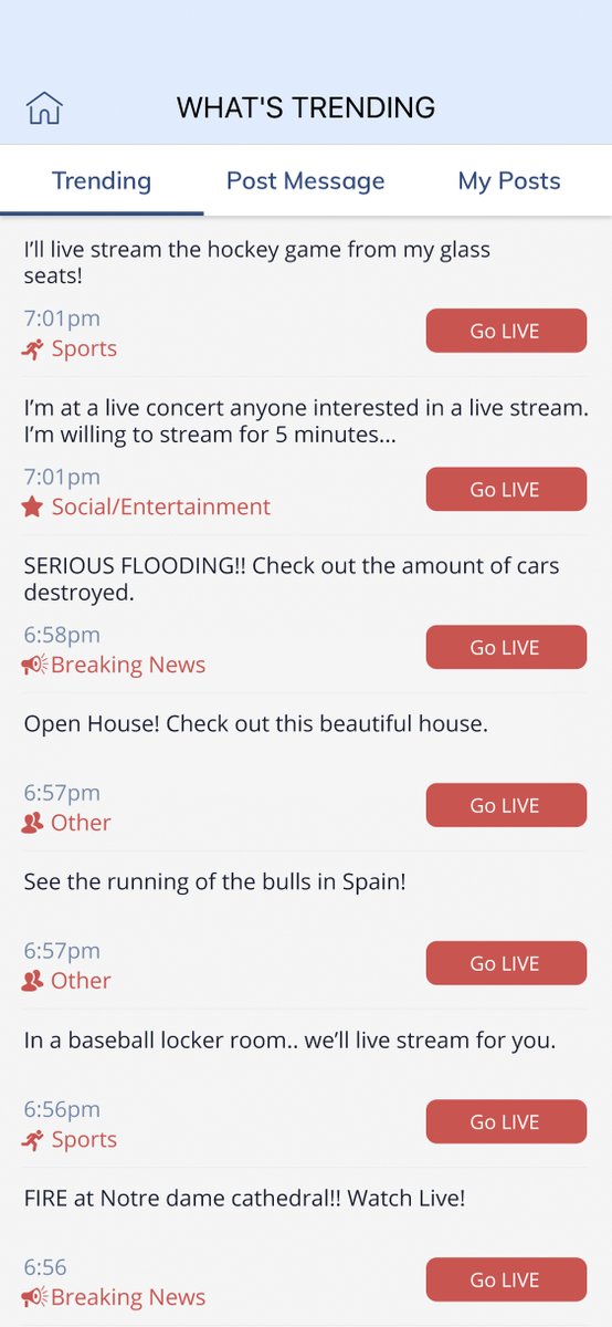dosl_live's tweet photo. We always want to know what's #trending. And with the #DOSL #trending feature you will know exactly what's happening and where. Send a request to view a users #livestream.  Download the app in the App Store or Google play. #DOSLeverywhere #DOSLlivestream https://t.co/Khknd12227