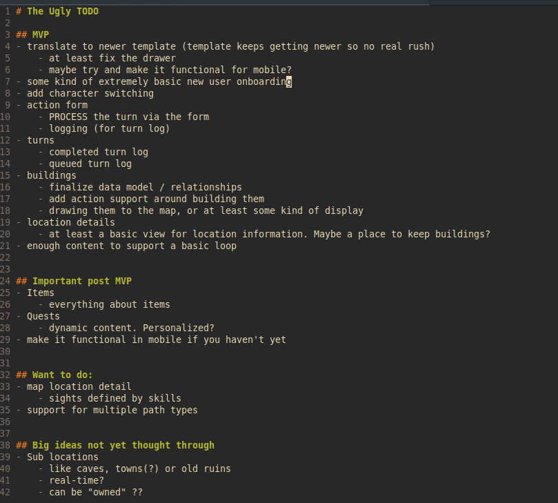 theuglyio's tweet photo. I think I've settled on a todo list I can (mostly) stick to. https://t.co/YYEOtJzgnv