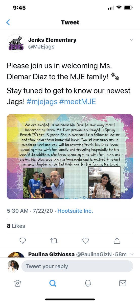 Will always have my <a href="/WVEBeagles/">Woodview Elementary</a> family in my heart but excited for the new chapter as a <a href="/MJEjags/">Jenks Elementary</a> teacher! 🥰