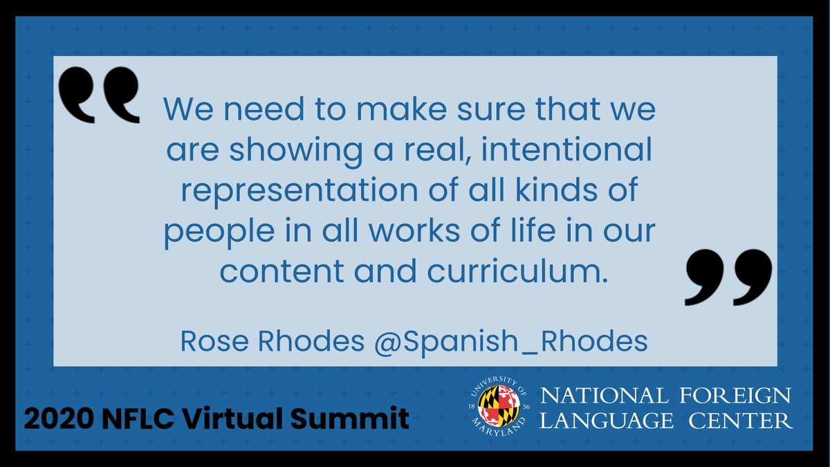 NFLC_UMD's tweet photo. Powerful words as we think about the #LearningEnvironment for our students, our colleagues, and ourselves this coming school year. Thank you for your vulnerability and honesty (read: courage) @drzarrow @tmaidong @KatyArnett @spanish_rhodes #NFLCvirtualsummit https://t.co/LOmUUMGGC7