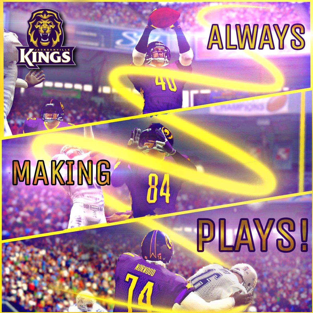 JRLawlessLB40's tweet photo. Highlighting the highlight reel! 

@simulationfl @SFL_904Kings https://t.co/UoRIK6o2KR
