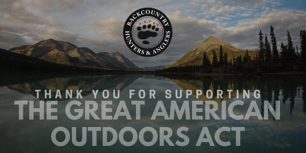 Backcountry_H_A's tweet image. The House of Representatives decisively voted today to advance the Great American Outdoors Act, a once in a generation bipartisan bill that funds conservation and access across the United States. Read our full statement, here: bit.ly/GAOA_BHA