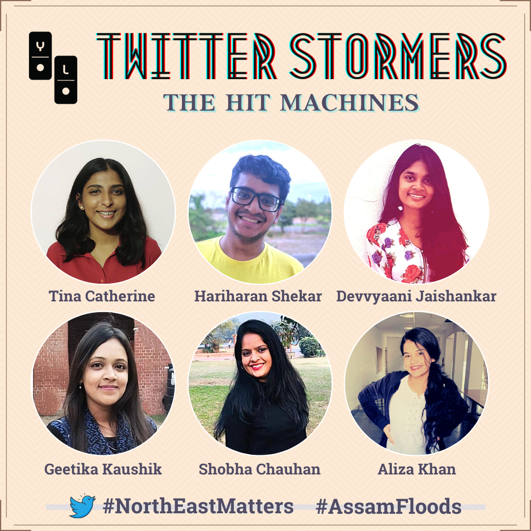 CampaignYolo's tweet photo. Give it up for these trailblazers who performed exceedingly well at the Twitter Storm to raise awareness about #AssamFloods ✨
They created the maximum impact by going all out!
Big round of applause for these Hit Machines 👏
#NorthEastMatters https://t.co/GokzMFwSWc