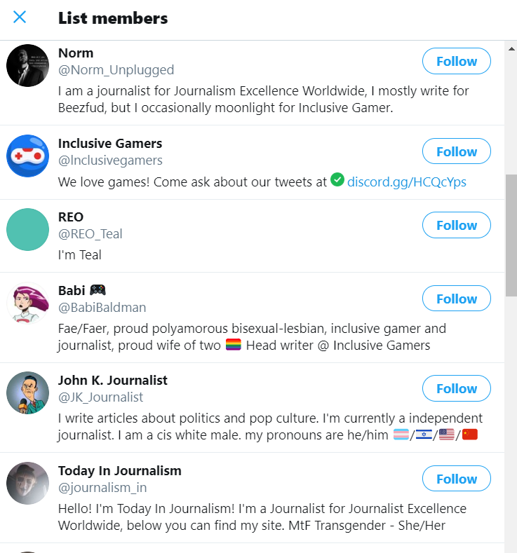 The "Friends" page redirects to a twitter list of users that all make up the broader network of bad, alt right "satire" pages. Here the web goes deeper and deeper, and you can explore at your leisure, but here are some highlights: