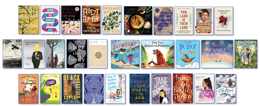 We're pleased to announce this year's finalists for the New England Book Awards: bit.ly/2BqlEdC. Online ballots will be mailed to members soon. Winners in each category will be announced later this year at our Fall Conference. Congratulations to our nominees! 🎉🎉🎉