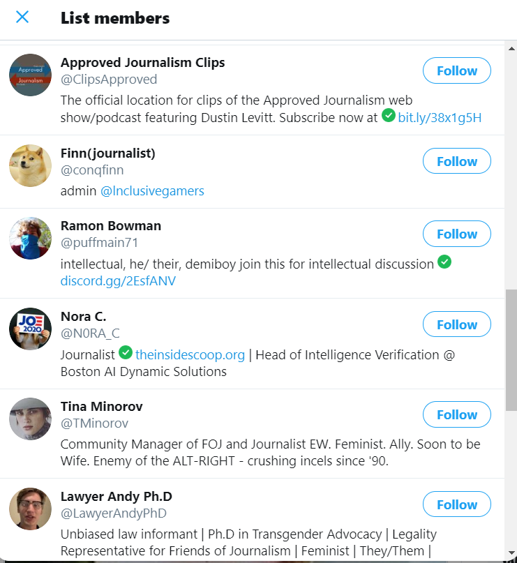 The "Friends" page redirects to a twitter list of users that all make up the broader network of bad, alt right "satire" pages. Here the web goes deeper and deeper, and you can explore at your leisure, but here are some highlights: