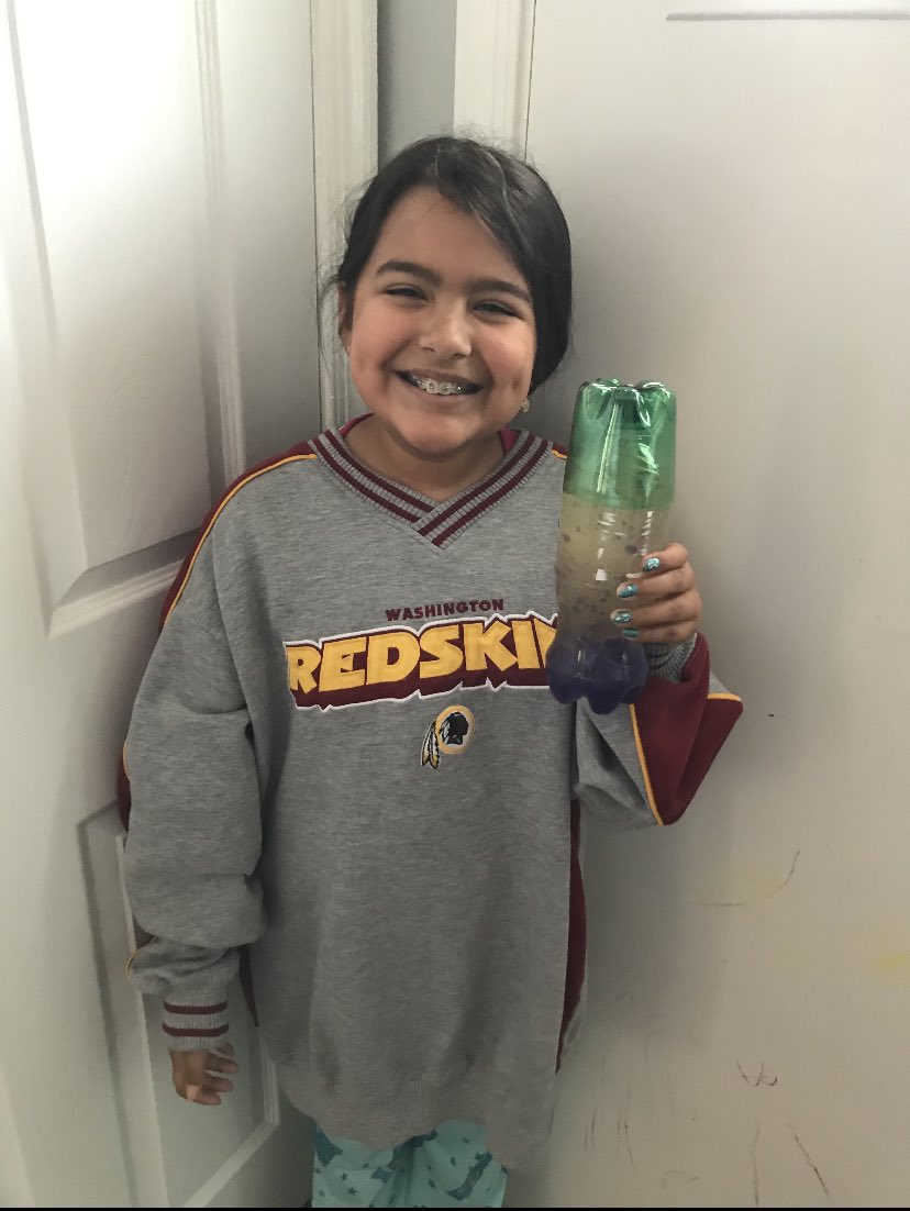 OccoquanSummer's tweet photo. Here is one of Ms Singleton’s 3rd Grade students displaying her STEM creations @OccoquanSummer. Great job by all!!! @PWCSNews https://t.co/MV8HZE9vGT