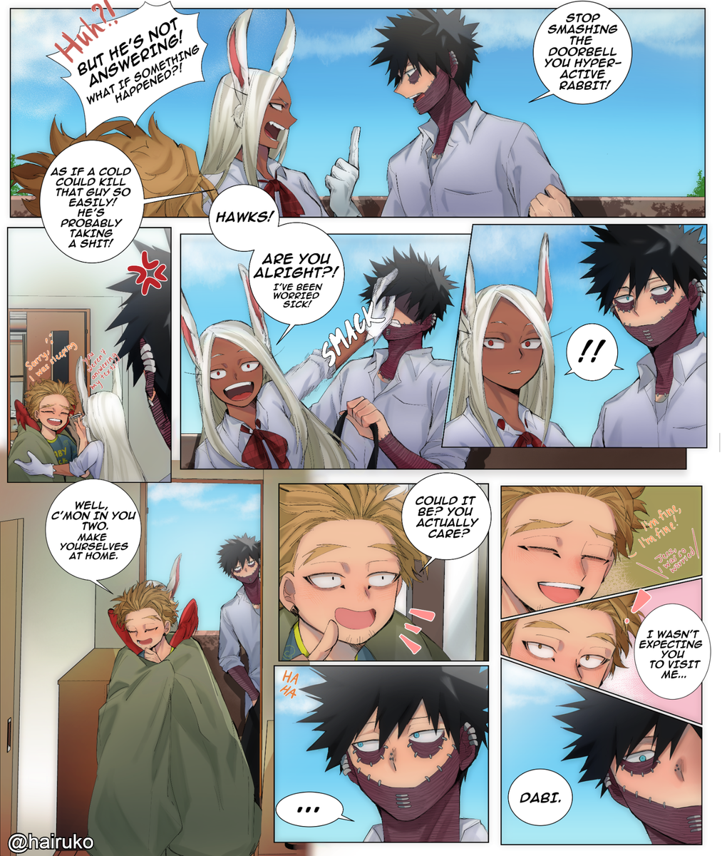 high school au but make it cliche?? (1/2)

#bnha #mha #dabihawks 