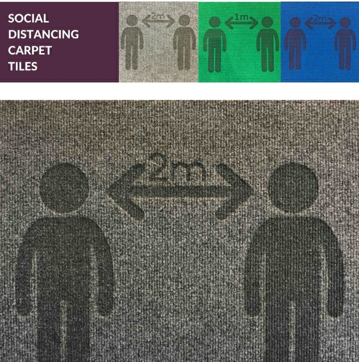 JWCarpetWhite's tweet photo. New #SocialDistancing #CarpetTiles by @HeckmondwikeFB Available at #BedsFlooring perfect for #schools, #leisure or Anywhere there are People. 
We are #TradeOnly so ask your #flooring people to #BuyfromBeds https://t.co/PD8BWDzAYn