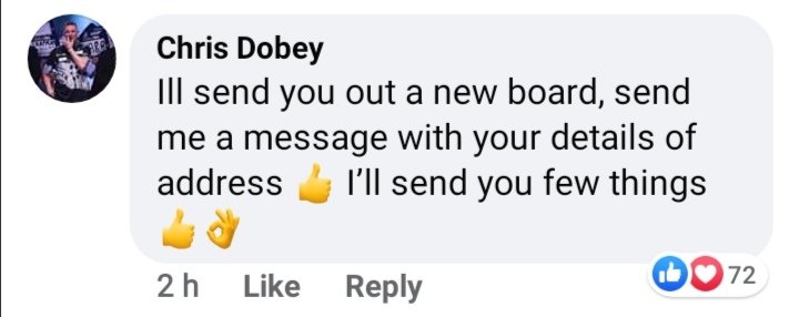 CarterDarts's tweet photo. Ladies and gentlemen this is Chris Dobey, as you can see a bloke from Nigeria is playing the JDC Virtual challenge, and his board doesn't look in good standard. So Chris has kindly offered to send him a new board and a few other items all the way to Nigeria. Well done Chris! 👏👏 https://t.co/OqWtuYOkQ0