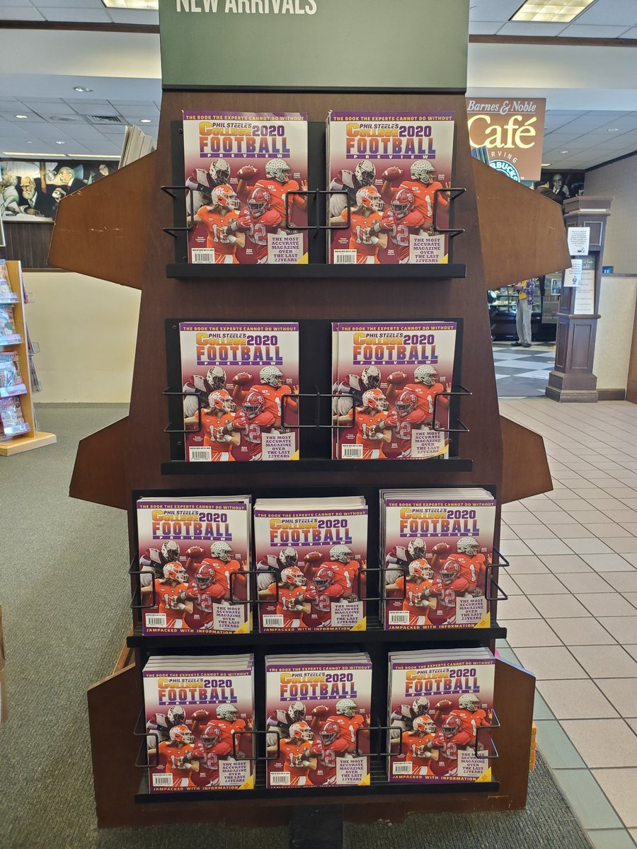 BNCedarRapids's tweet photo. Get ready for football season with @philsteele042’s 2020 College Football Preview, on sale now in our store! With over 350 pages of stats, trends, Phil's Forecast &amp; more, this is the ultimate football fan’s guide. You can also Buy Online, Pick up in Store: https://t.co/nn2G87oKHT https://t.co/6J9kNEXoXI