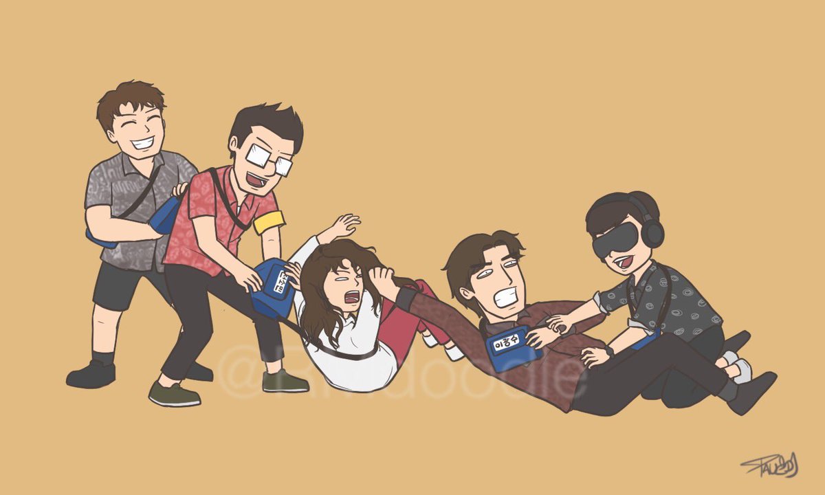 Running Man Doodles tweet media
