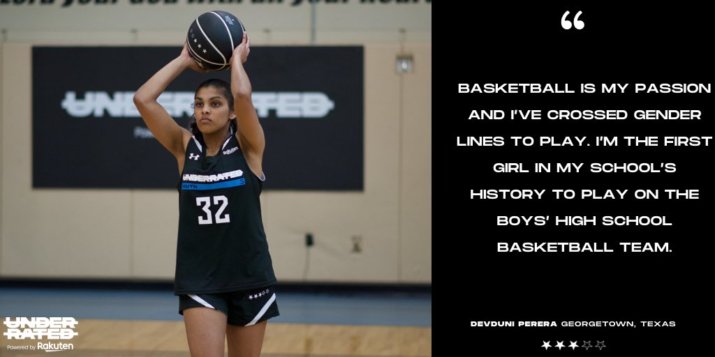 underrated's tweet photo. Stay focused Devduni. You are a trailblazer π₯ and we are here for it! #StayUnderrated #UnderratedPlayerProfiles #UnderratedTour https://t.co/VtBZBH4bD5