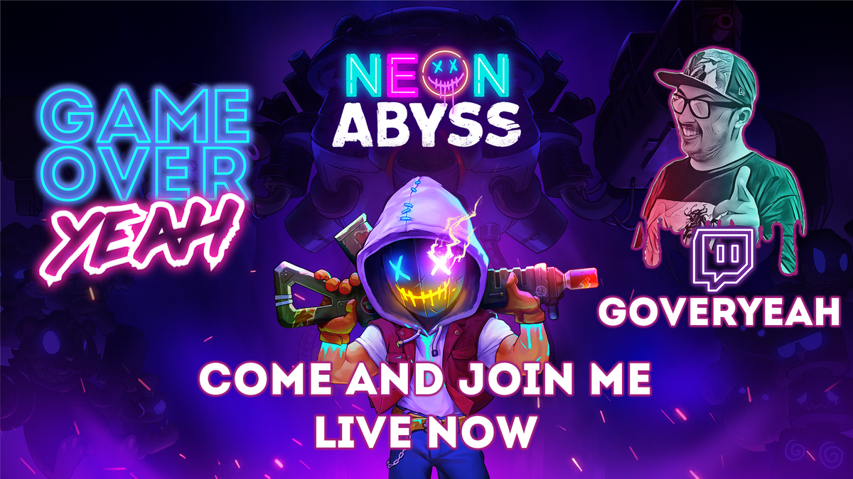 Goveryeah's tweet photo. Diving back into the Neon Abyss. Join me now at https://t.co/TY3A3Bw1jT
#Twitch
#GameOverYeah
#NeonAbyss https://t.co/yfxLe6e4DP