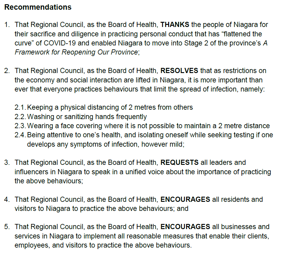 In June, I called for us to take this kind of unified message, & received  @NiagaraRegion Council's endorsement of it.  https://pub-niagararegion.escribemeetings.com/filestream.ashx?DocumentId=9657 Now is the time for us to follow through on that with our full dedication to spreading this message with clarity and intensity. 4/4