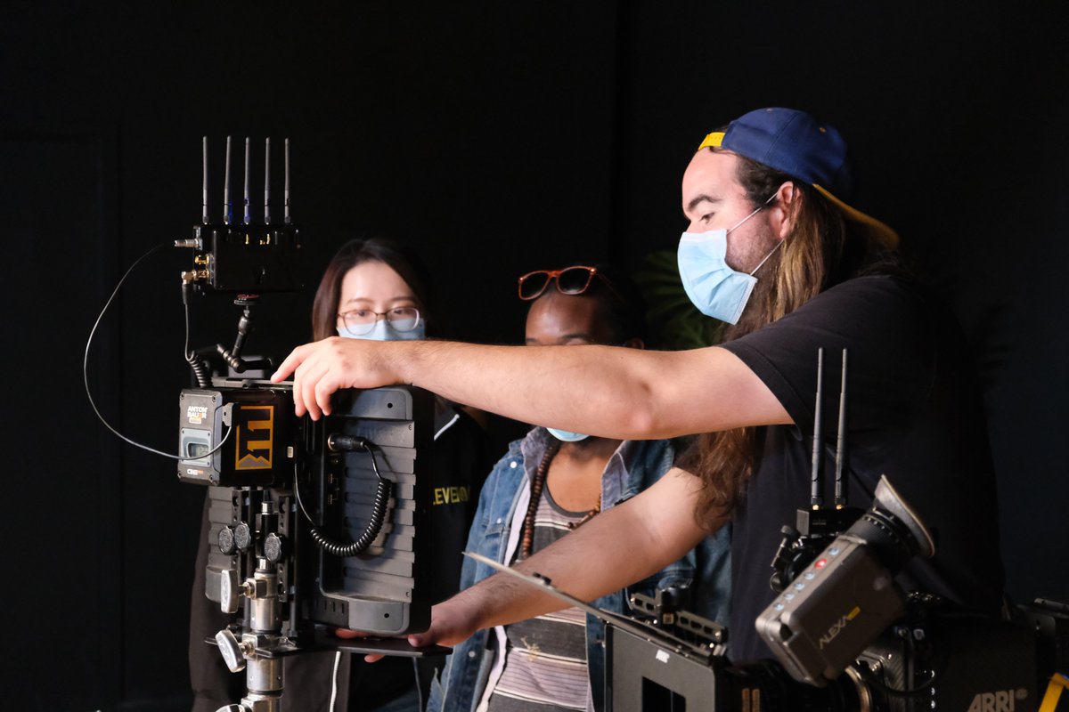 Just a reminder that here at Eleven04 we are all wearing our masks while on set and you should too! #keepcreating #COVID #stayhealthy #filmproduction