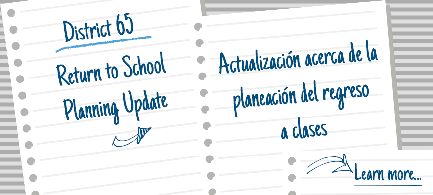 District65's tweet photo. READ UPDATE ON D65 RETURN TO SCHOOL PLAN AND 2020-2021 LEARNING PATHWAYS: https://t.co/H8cd24MX1H #AllInD65 #D65ReturntoLearn https://t.co/0ccMqV1lLD