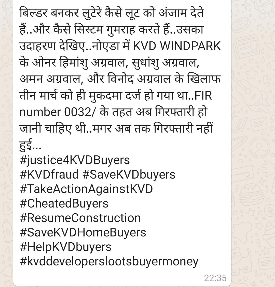 GoelHarishanker's tweet photo. @narendramodi @myogiadityanath @PMOIndia @CMOfficeUP @dmgbnagar @CeoNoida @nefowaoffice @ZeeNews @aajtak @ABPNews 
#saveKVDhomeBuyers https://t.co/L7Vtm6sSP7