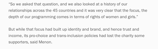 My understanding is that this document was circulated in November 2019 by the CEO  @GirishMenonAAUK to all staff, following mention of the trans policy and attitudes of supporters to it at this  @CivilSocietyUK @CSfinance event  https://www.civilsociety.co.uk/news/actionaid-tells-cf-summit-it-is-on-absolute-alert-for-2021-financial-forecasts.html