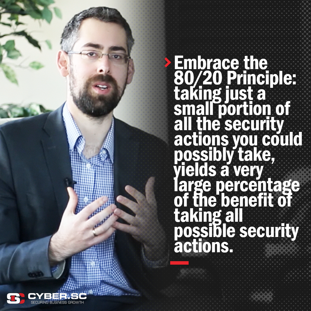 tynebridgedp's tweet photo. The Pareto Principle, or 80/20 rule, holds that about 80 percent of effects are triggered by 20 percent of causes. Many people assume that all cyber security risks are created equal which is why many businesses take a one-size-fits-all approach. Using the 80/20 principle will… https://t.co/G0CVbGkoWo
