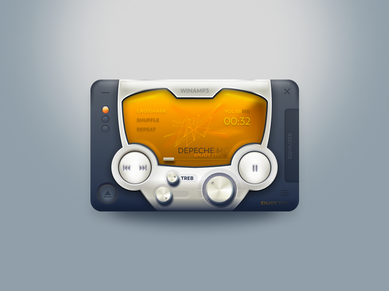 rogie's tweet photo. OMG I spat out my coffee. And like that @rebellenoire is bringing back the love of Winamp skins, through @figmadesign  

File: https://t.co/TnShmx4yOT https://t.co/fZlXigbScO