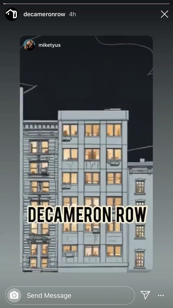 DecameronR's tweet photo. Thanks for the shout out Mike Tyus! We love your piece and want the world to know. Check out Mike’s piece, @Pilobolus and Ohad Narin (among others). Building 82 opens tomorrow. Drop in to Decameron Row each week!
#decameron #decameronrow #d2020 #dance #dancers @SpinnTyus https://t.co/HYQK7CpZWo