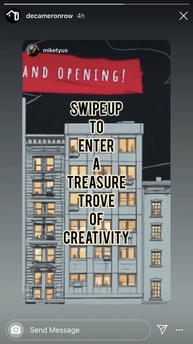 DecameronR's tweet photo. Thanks for the shout out Mike Tyus! We love your piece and want the world to know. Check out Mike’s piece, @Pilobolus and Ohad Narin (among others). Building 82 opens tomorrow. Drop in to Decameron Row each week!
#decameron #decameronrow #d2020 #dance #dancers @SpinnTyus https://t.co/HYQK7CpZWo
