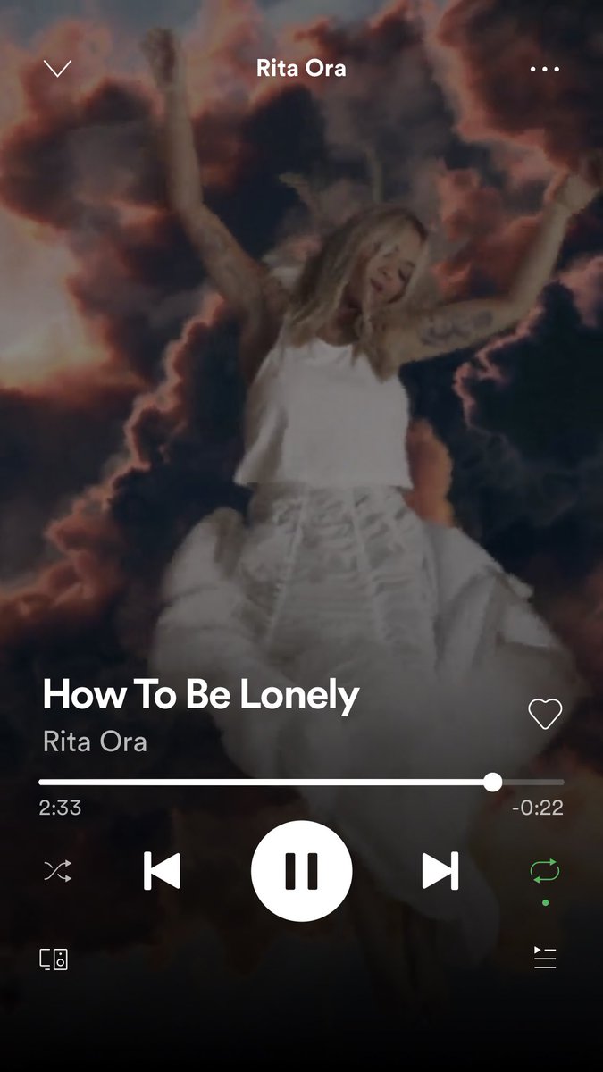 davidpeters99's tweet photo. WHY AREN’T PEOPLE STREAMING THIS??!! IT’S SOO GOOD!!💓💓💓 #RitaOra #howtobelonely @Spotify why aren’t you adding this to the big playlists?? https://t.co/TqwykqKEyh
