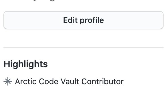 hrktcy's tweet photo. Arctic Code Vault Contributorが付いてた!
クソコード(リポジトリ2つ)が北極圏の地下に保存された...笑
#GithubArchiveProgram
#ArcticCodeVaultContributor
#駆け出しエンジニアと繋がりたい https://t.co/ubteaTQxKy