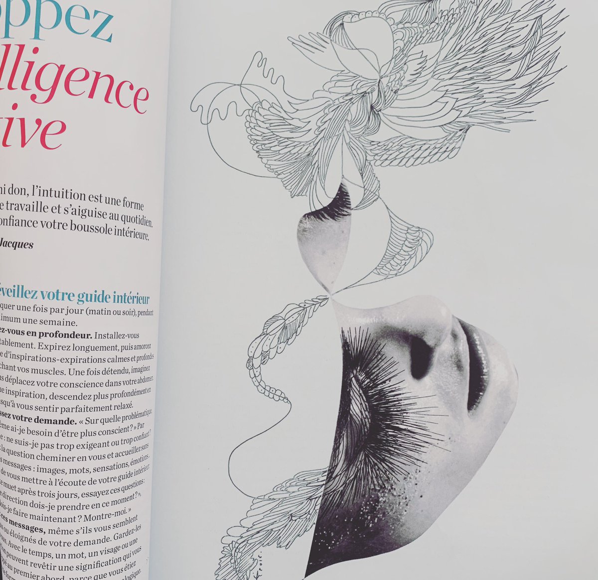 Aurelia_Jacques's tweet photo. Nouvelle parution #illustrations dans le #psychologiesmagazine numéro spécial de juillet 🙏 merci #psychologies et bonne lecture à tous.#pomjaak https://t.co/L2mvnbabyi