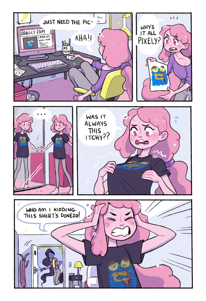 I promised I would share the full comic!! put together for the bubbline zine about a year ago ? 