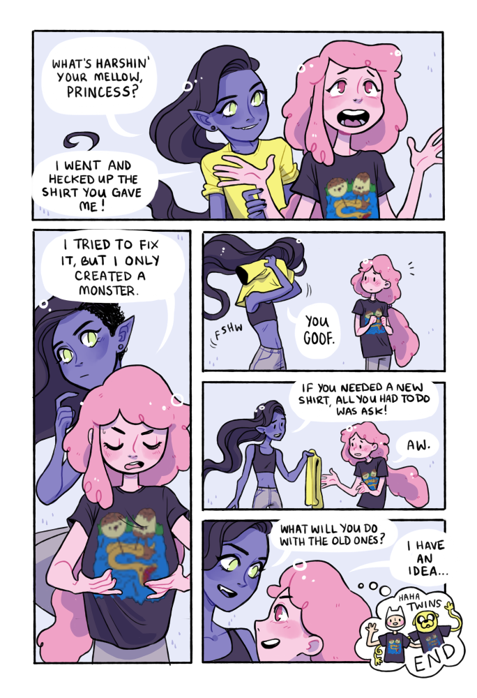 I promised I would share the full comic!! put together for the bubbline zine about a year ago ? 