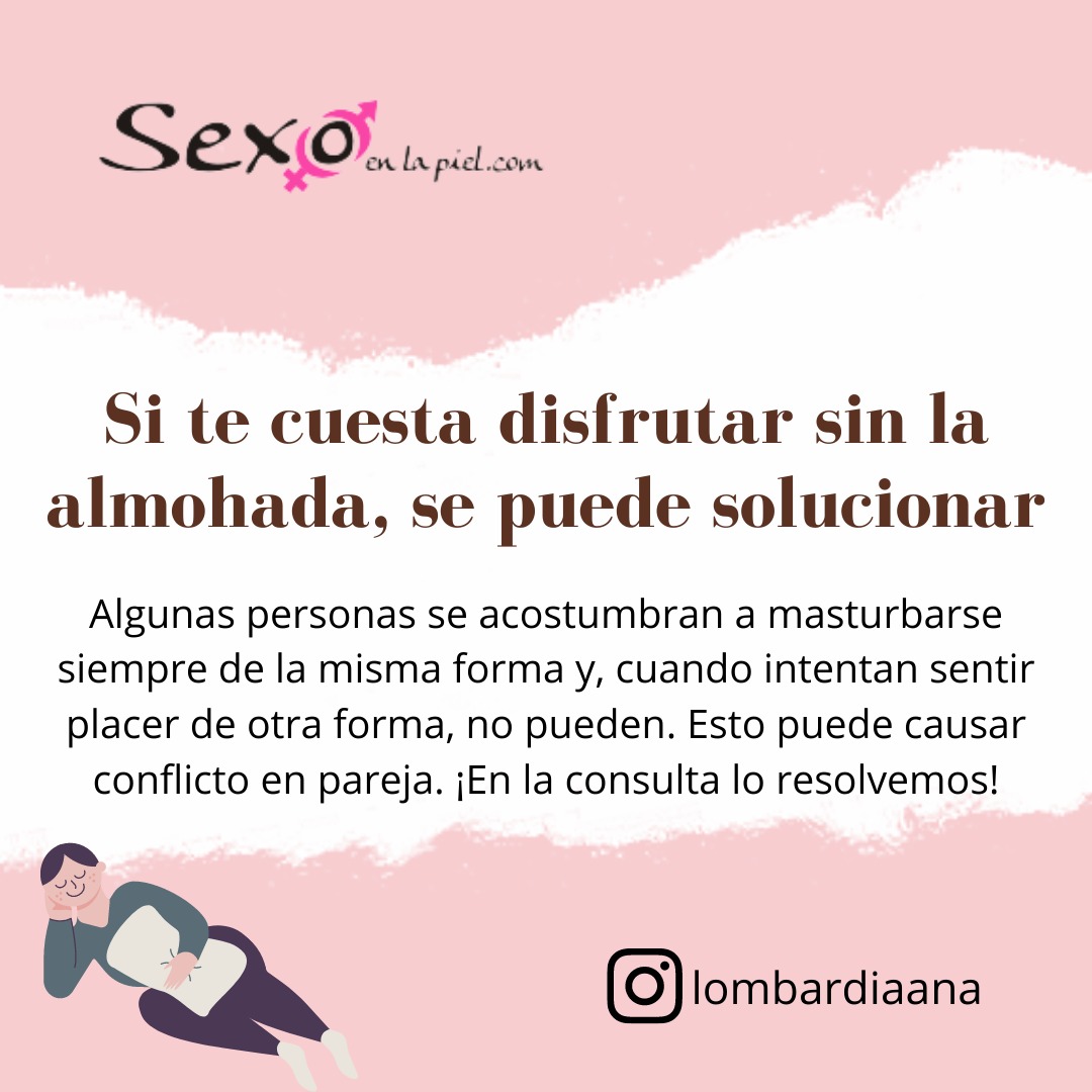 Me masturbo con la almohada Me masturbo con la almohada