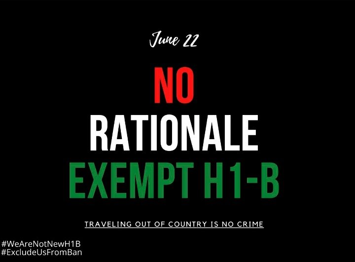 Why ban the few who have significantly contributed to your economy? 
<a href="/USAmbIndia/">Ambassador Sergio Gor</a> <a href="/USDOL/">U.S. Department of Labor</a> <a href="/StateDept/">Department of State</a> <a href="/USCIS/">USCIS</a> <a href="/SecPompeo/">Secretary Pompeo</a> <a href="/TravelGov/">TravelGov</a> <a href="/MEAIndia/">Randhir Jaiswal</a> <a href="/PMOIndia/">PMO India</a> <a href="/gsiskind/">Greg Siskind</a> 
#WeAreNotNewH1B
#ExcludeUsFromBan