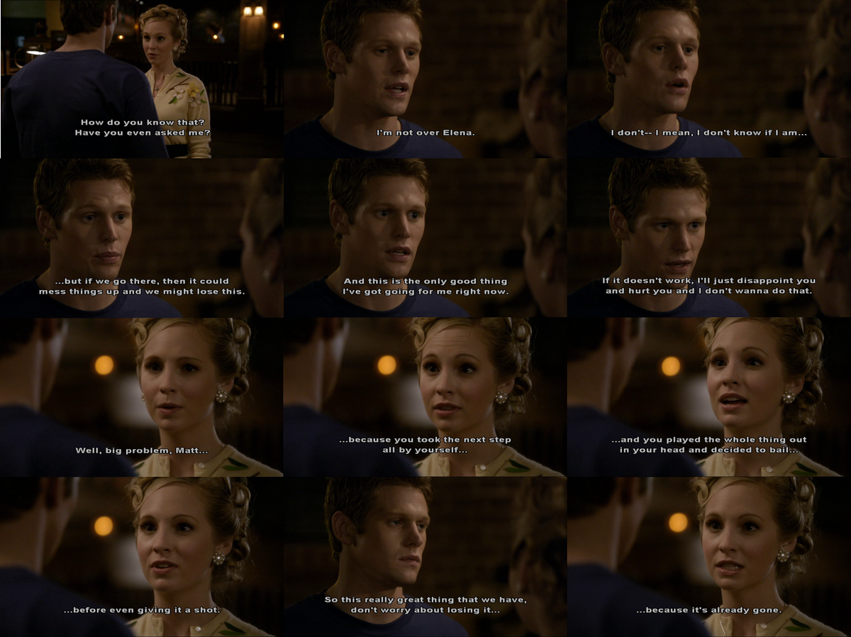 tvshowquote1's tweet photo. #Caroline: & you played the whole thing out in your head & you decided to bail before even giving it a shot. So this really great thing that we have, don't worry about losing it, 'cause it's already gone.
#TVD #TheVampireDiaries #Maroline #VampireDiaries #1x12 #Matt https://t.co/jrSgPmEodu