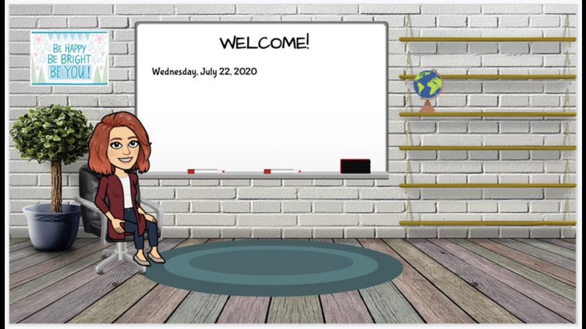 Took a few moments this afternoon to create my virtual classroom! 😍
