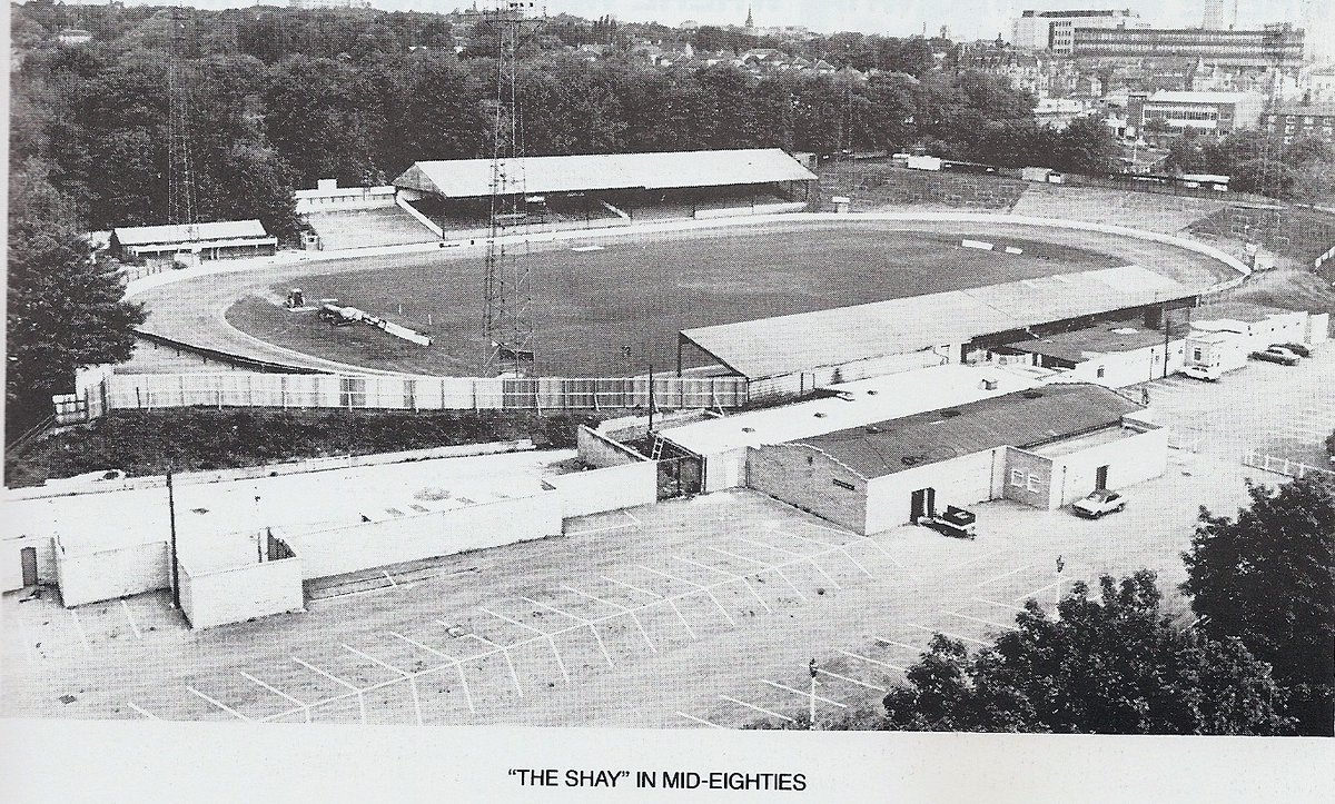 The Shay, Halifax in the mid-1980s. Photo taken from 'From Sandhall to the Shay' by Tony Thwaites.