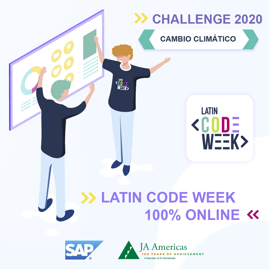 juniorenarg's tweet photo. 📢Abrimos las inscripciones para la edición 2020 de @LatinCodeWeek 👩💻👨💻 Este año 100% online y con un nuevo desafío a los #LatinCoders ➡ Cambio climático.
¡Inscripción está abierta para escuelas de GBA, CABA, Santa Fe, Córdoba y Mendoza!
🔗https://t.co/H5HnidrKsc https://t.co/NueycjUupT