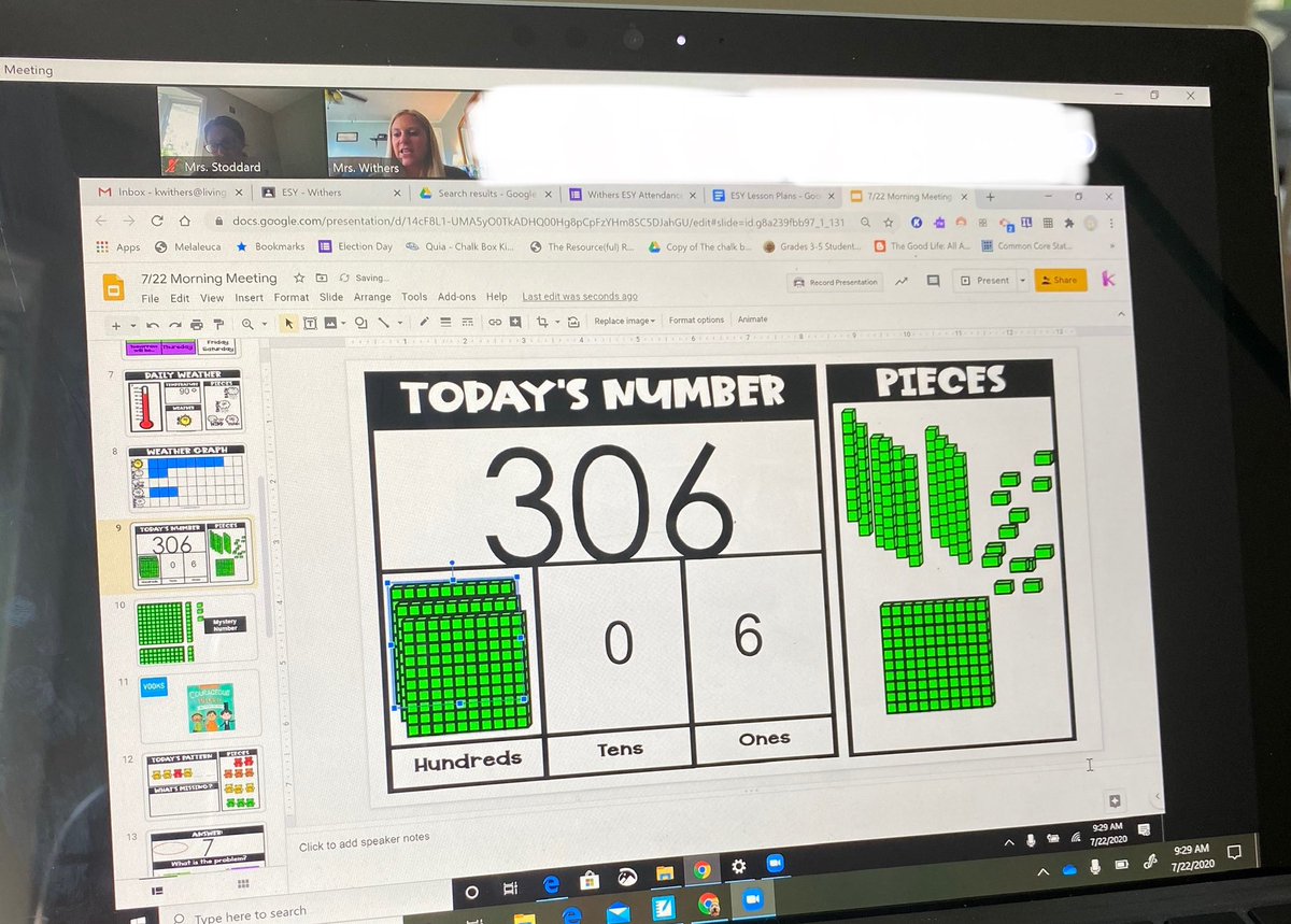 MrsWithersMPE's tweet photo. A busy day of ESY today!!! Started off with a read aloud about being present, building numbers using base ten blocks, then some phonics work and ended with guided reading!! 📚 @LHSMrsStoddard our students are working so hard! 😊 https://t.co/dY2VAPcfct