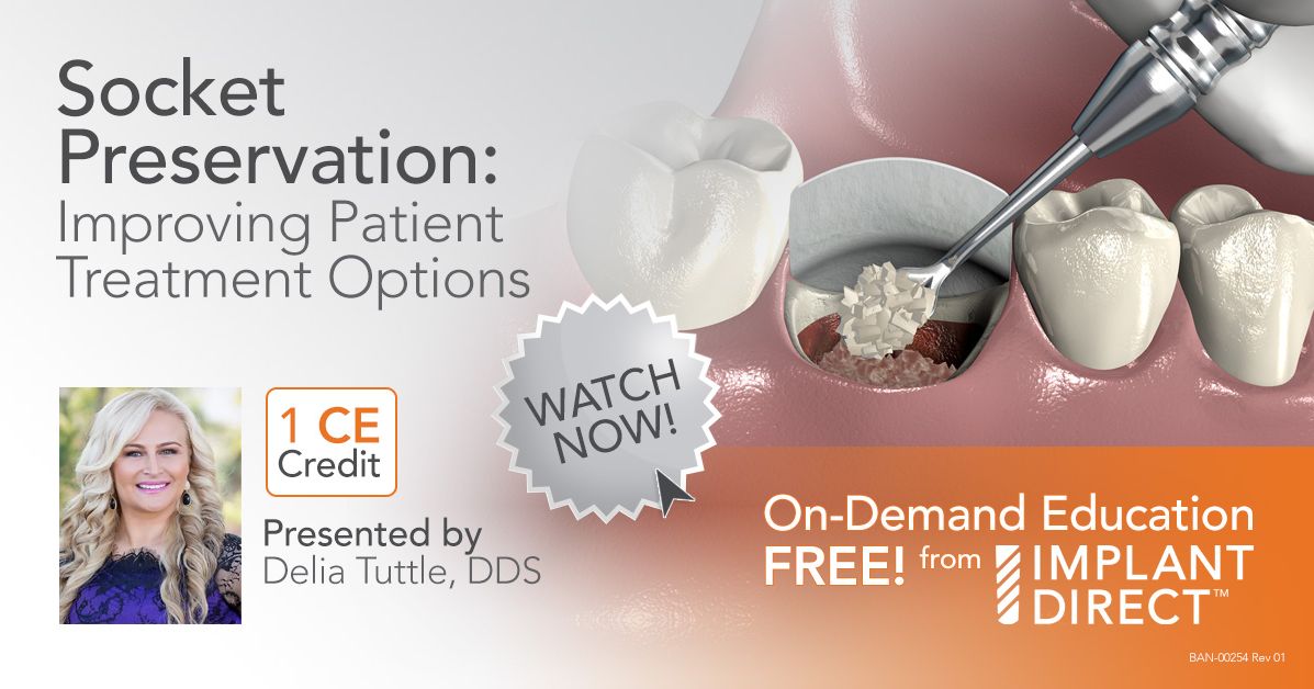 IDSINT's tweet image. Check out our FREE on-demand webinar with Dr. Delia Tuttle: idne.ws/3dLY75c
#ConfidenceYouCanAfford #ImplantDirect #SocketPreservation