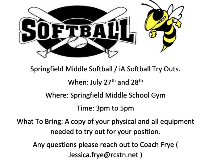 smsrobco's tweet photo. Softball tryout info https://t.co/ooxHrFHibj